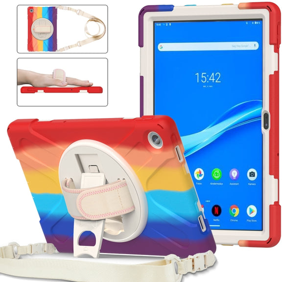 For Lenovo Tab M10 Plus 10.6 3rd Gen 2022 Silicone + PC Protective Tablet Case(Colorful Red)