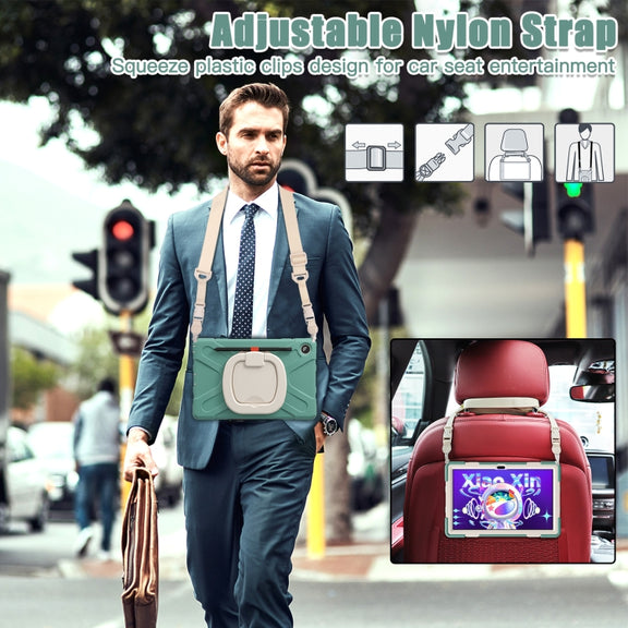 For Lenovo Tab M10 Plus 10.6 3rd Gen 2022 Silicone + PC Protective Tablet Case(Emerald Green)
