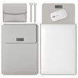 4 in 1 Lightweight and Portable Leather Computer Bag, Size:13/14 inches(Grey) - 13.3 inch by PMC TechLife | Online Shopping South Africa | PMC TechLife | Buy Now Pay Later Mobicred