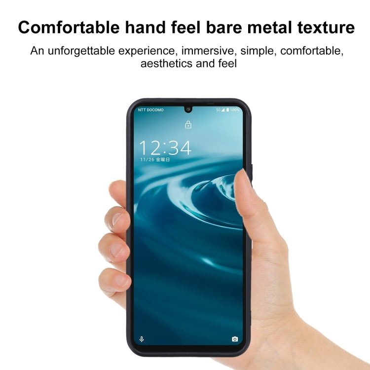 For Sharp Aquos Sense 6 TPU Phone Case(Black)