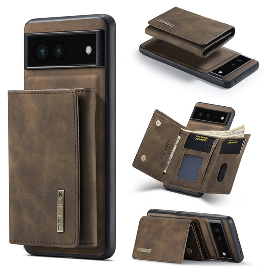 For Google Pixel 6A DG.MING M1 Series 3-Fold Multi Card Wallet + Magnetic Phone Case(Coffee) - free shipping - PMC Jewellery - Order now!