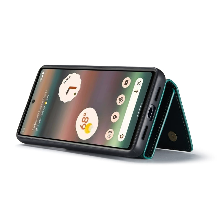 For Google Pixel 6A DG.MING M1 Series 3-Fold Multi Card Wallet + Magnetic Phone Case(Green) - free shipping - PMC TechLife - Order now!