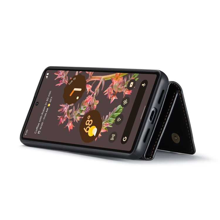 For Google Pixel 7 5G DG.MING M1 Series 3-Fold Multi Card Wallet + Magnetic Phone Case(Black) - Google Cases by DG.MING | Online Shopping South Africa | PMC TechLife | Buy Now Pay Later Mobicred