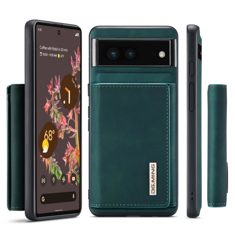 For Google Pixel 7 5G DG.MING M1 Series 3-Fold Multi Card Wallet + Magnetic Phone Case(Green) - free shipping - PMC TechLife - Order now!