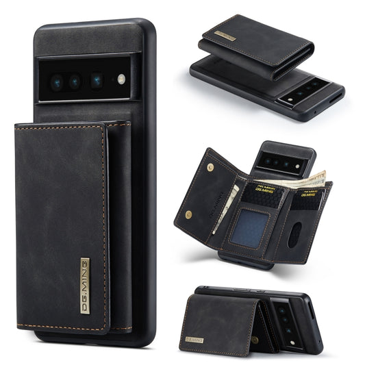 For Google Pixel 7 Pro 5G DG.MING M1 Series 3-Fold Multi Card Wallet + Magnetic Phone Case(Black) - free shipping - PMC Jewellery - Order now!