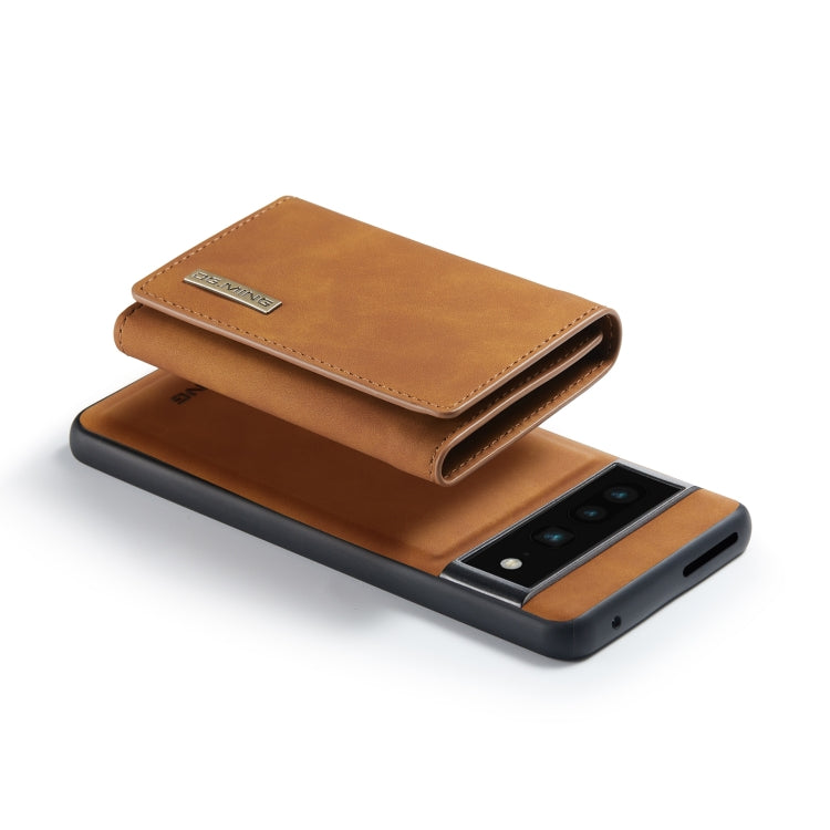 For Google Pixel 7 Pro 5G DG.MING M1 Series 3-Fold Multi Card Wallet + Magnetic Phone Case(Brown) - free shipping - PMC TechLife - Order now!