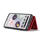 For Google Pixel 7 Pro 5G DG.MING M1 Series 3-Fold Multi Card Wallet + Magnetic Phone Case(Red)