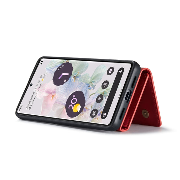 For Google Pixel 7 Pro 5G DG.MING M1 Series 3-Fold Multi Card Wallet + Magnetic Phone Case(Red)