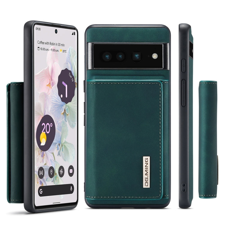 For Google Pixel 7 Pro 5G DG.MING M1 Series 3-Fold Multi Card Wallet + Magnetic Phone Case(Green) - Google Cases by DG.MING | Online Shopping South Africa | PMC TechLife | Buy Now Pay Later Mobicred