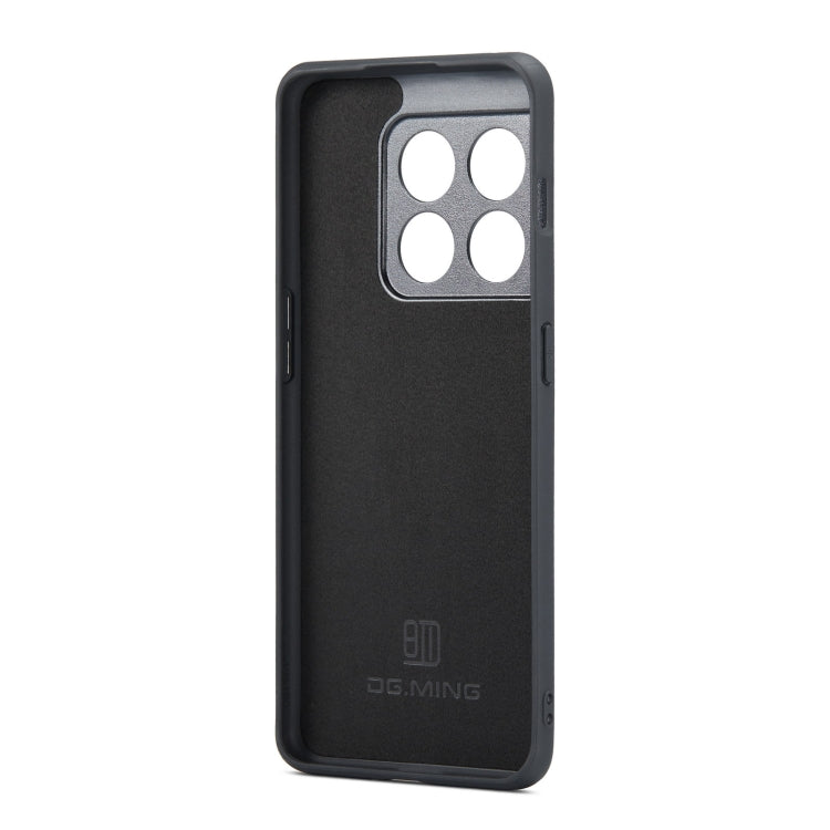 For OnePlus 10 Pro DG.MING M1 Series 3-Fold Multi Card Wallet + Magnetic Phone Case(Green)