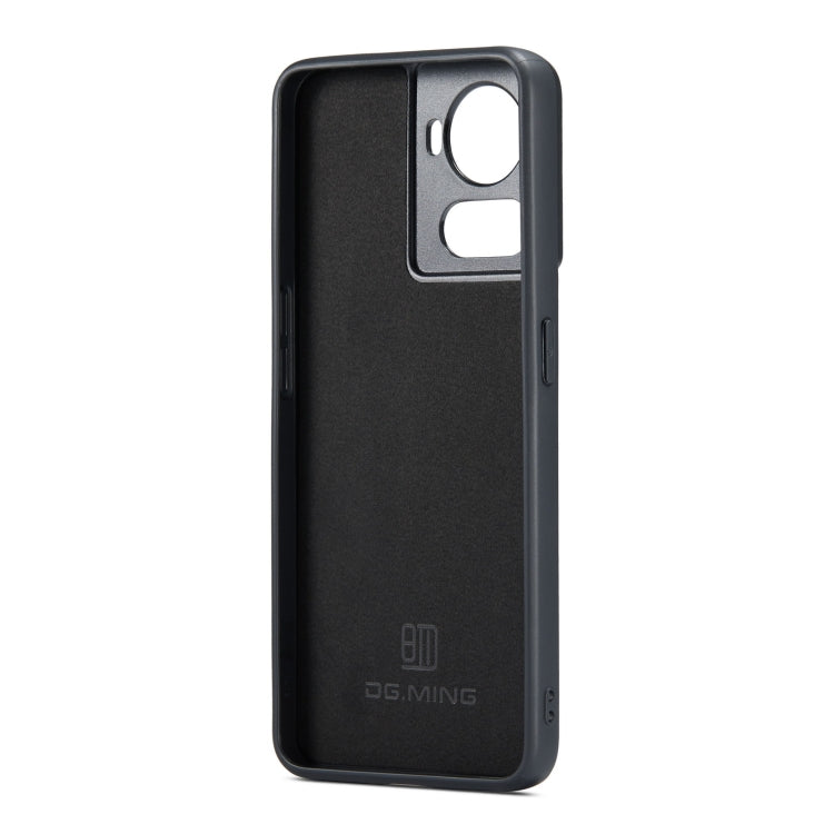 For OnePlus Ace/10R DG.MING M1 Series 3-Fold Multi Card Wallet + Magnetic Phone Case(Coffee) - OnePlus Cases by DG.MING | Online Shopping South Africa | PMC TechLife | Buy Now Pay Later Mobicred