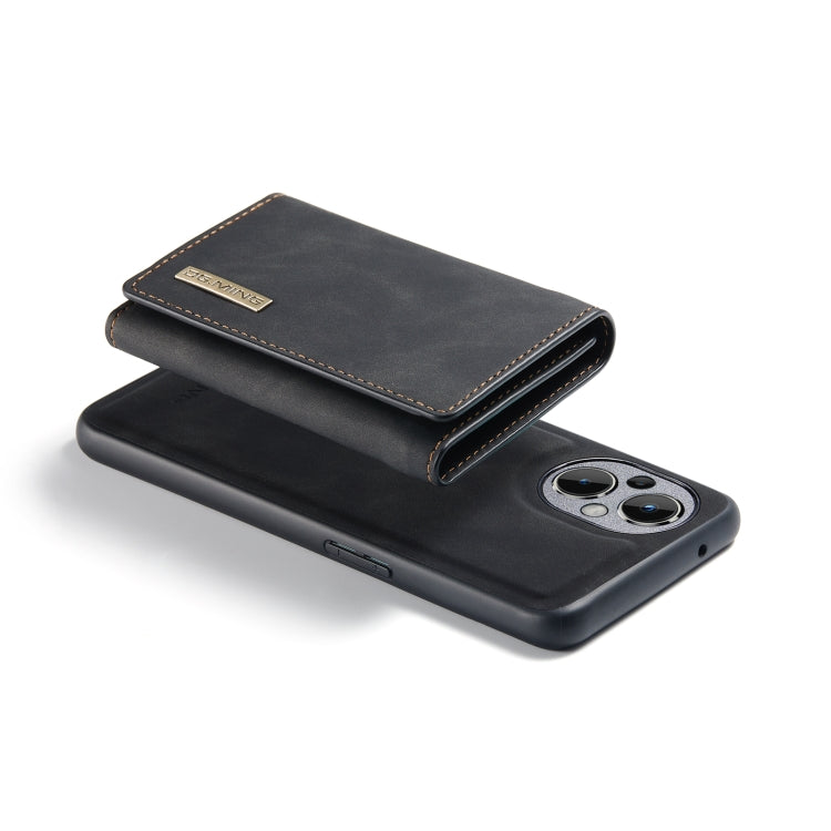 For OnePlus Nord N20 5G DG.MING M1 Series 3-Fold Multi Card Wallet + Magnetic Phone Case(Black) - OnePlus Cases by DG.MING | Online Shopping South Africa | PMC TechLife | Buy Now Pay Later Mobicred