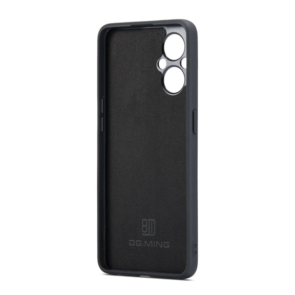 For OnePlus Nord N20 5G DG.MING M1 Series 3-Fold Multi Card Wallet + Magnetic Phone Case(Red)