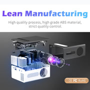 T300 25ANSI LED Portable Home Multimedia Game Projector, Plug Type:EU Plug(Black)