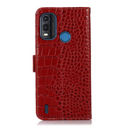 For Nokia G11 Plus Crocodile Top Layer Cowhide Leather Phone Case(Red)