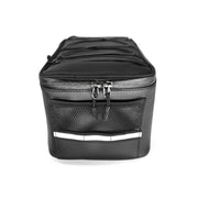 Motorcycle Water-resistant PU Leather Rack Rear Carrier Bag, Capacity: 9L with Rain Cover