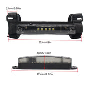 Motorcycle LED Guard Bar Light for UTV ATV Polaris RZR Golf Cart(Smoked)