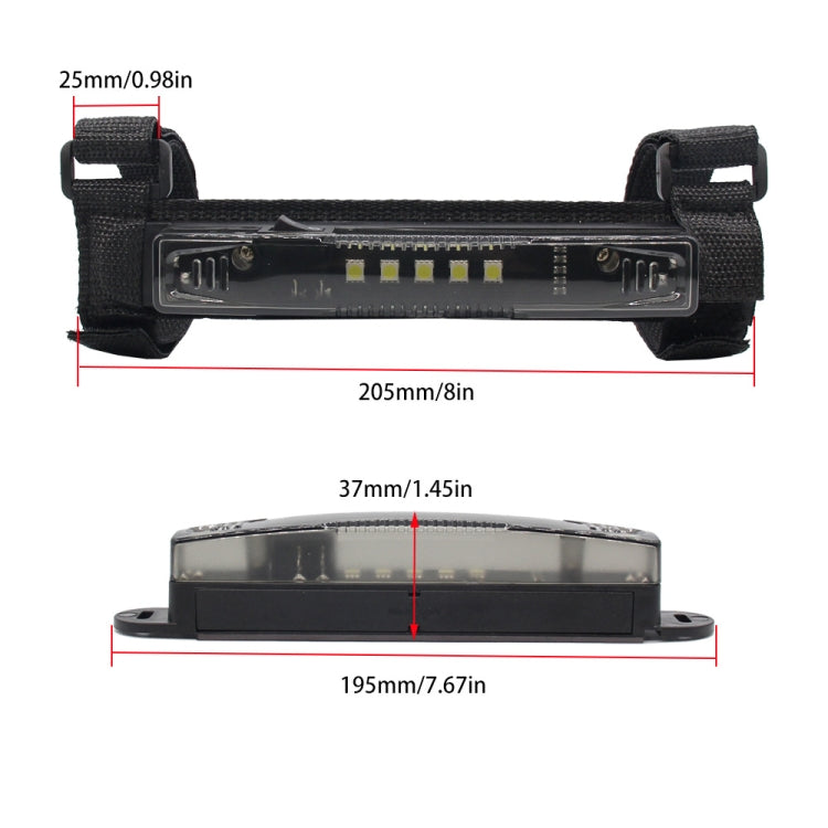 Motorcycle LED Guard Bar Light for UTV ATV Polaris RZR Golf Cart(Transparent) - Headlights by PMC TechLife | Online Shopping South Africa | PMC TechLife | Buy Now Pay Later Mobicred