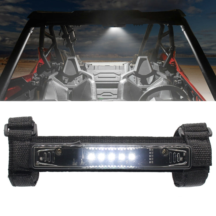 Motorcycle LED Guard Bar Light for UTV ATV Polaris RZR Golf Cart(Smoked) - Headlights by PMC TechLife | Online Shopping South Africa | PMC TechLife | Buy Now Pay Later Mobicred