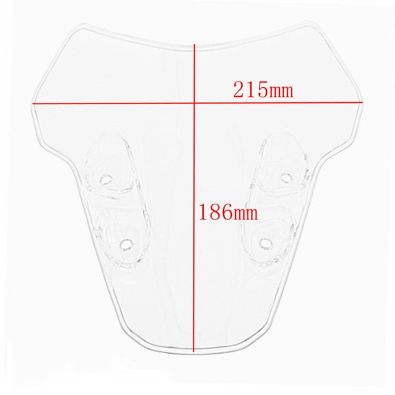 Motorcycle Airflow Deflector Windshield for Yamaha MT-07 2021(Transparent)