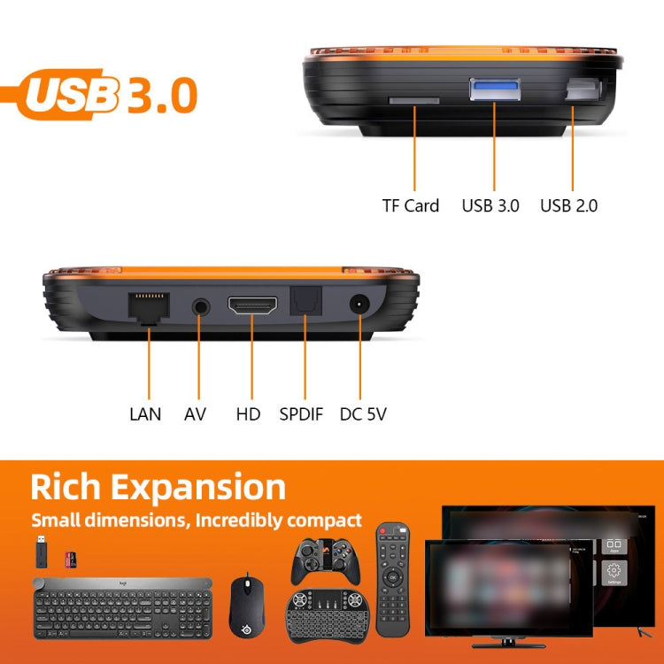 MECOOL HK1RBOX X4 4K TV Box, Android 11 Amlogic S905X4 CPU with RC 4GB+64GB(EU Plug)