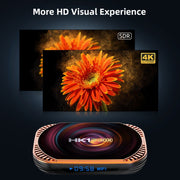 MECOOL HK1RBOX X4 4K TV Box, Android 11 Amlogic S905X4 CPU with RC 4GB+128GB(UK Plug)