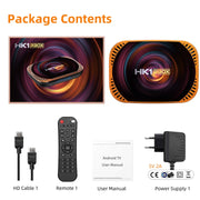 MECOOL HK1RBOX X4 4K TV Box, Android 11 Amlogic S905X4 CPU with RC 4GB+128GB(UK Plug)