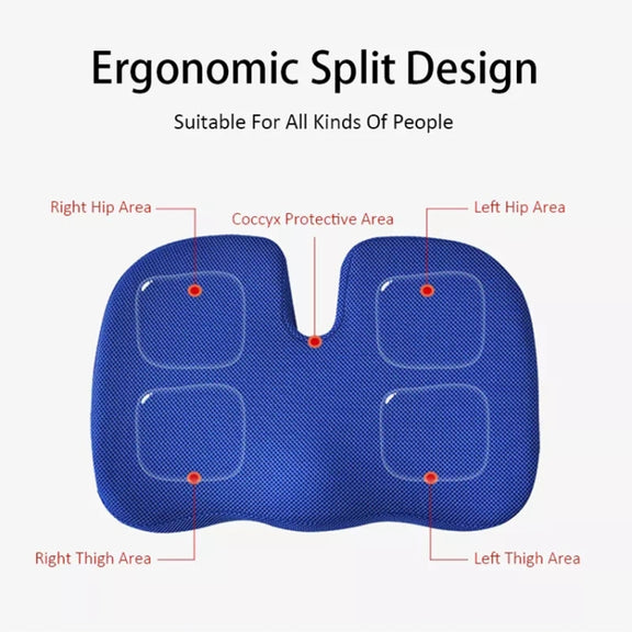 Soft U-shaped cushion Ergonomic Seat, Model:Mesh Style(Brown)