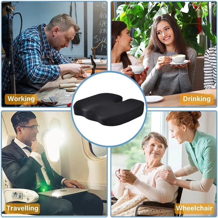 Soft U-shaped cushion Ergonomic Seat, Model:Mesh Style(Purple)