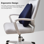Office Memory Foam Cushion Lumbar Support Cushion(Brown)