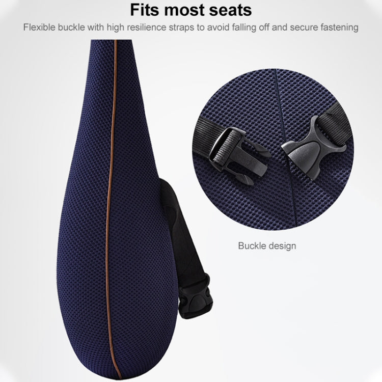 Office Memory Foam Cushion Lumbar Support Cushion(Navy Blue) - Cushions & Pillows by PMC TechLife | Online Shopping South Africa | PMC TechLife | Buy Now Pay Later Mobicred