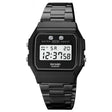 SKMEI 1952 Resin Mirror ABS Case Waterproof Electronic Watch(Black Steel Belt) - free shipping - PMC TechLife - Order now!