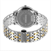 SKMEI 9272 Stainless Steel Buckle Strap Water-resistant Quartz Watch Man(Silver Shell Silver Surface)