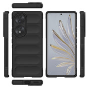 For Honor 70 5G Magic Shield TPU + Flannel Phone Case(White)