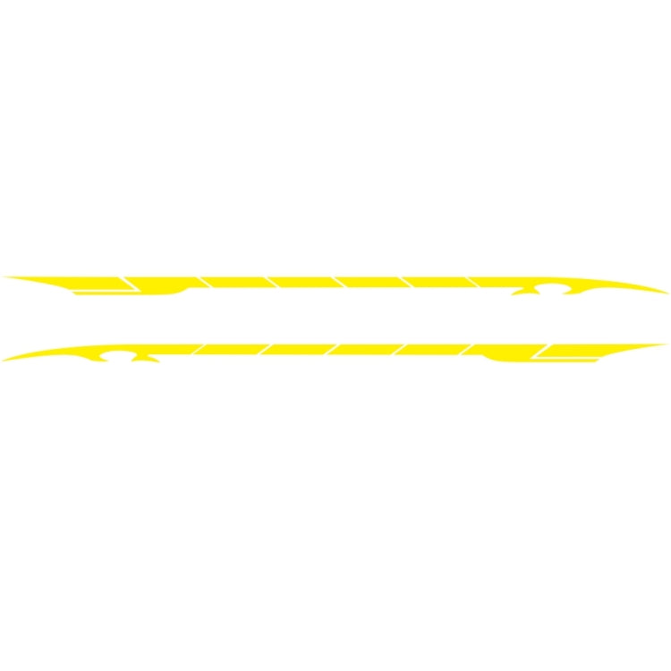 2 PCS/Set D-178 Waistline Pattern Car Modified Decorative Sticker(Yellow) - free shipping - PMC Jewellery - Order now!
