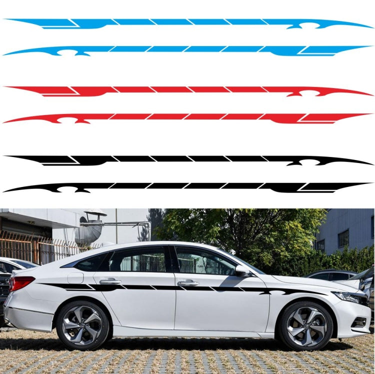 2 PCS/Set D-178 Waistline Pattern Car Modified Decorative Sticker(Red) - Decorative Sticker by PMC Jewellery | Online Shopping South Africa | PMC Jewellery | Buy Now Pay Later Mobicred
