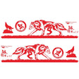 2 PCS/Set D-180 Wolf Totem Pattern Car Modified Decorative Sticker(Red) - Decorative Sticker by PMC TechLife | Online Shopping South Africa | PMC TechLife | Buy Now Pay Later Mobicred