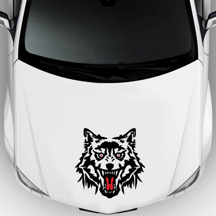 2 PCS/Set D-218 Wolf Totem Pattern Car Modified Decorative Sticker(Black) - Decorative Sticker by PMC TechLife | Online Shopping South Africa | PMC TechLife