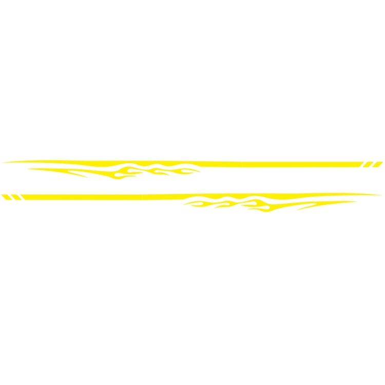 2 PCS/Set D-280 Flame Streak Pattern Car Modified Decorative Sticker(Yellow) - Decorative Sticker by PMC TechLife | Online Shopping South Africa | PMC TechLife | Buy Now Pay Later Mobicred