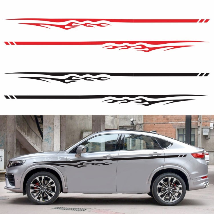 2 PCS/Set D-280 Flame Streak Pattern Car Modified Decorative Sticker(Blue) - Decorative Sticker by PMC TechLife | Online Shopping South Africa | PMC TechLife | Buy Now Pay Later Mobicred