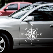 D-366 Compass Pattern Car Modified Decorative Sticker(White)