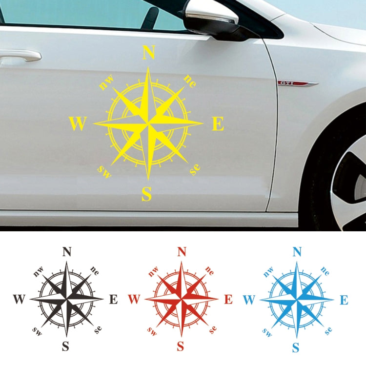 D-366 Compass Pattern Car Modified Decorative Sticker(Black) - Decorative Sticker by PMC TechLife | Online Shopping South Africa | PMC TechLife | Buy Now Pay Later Mobicred