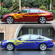 2 PCS/Set D-369 Totem Pattern Car Decorative Sticker(Yellow)