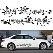 2 PCS/Set D-378 Flower Totem Pattern Car Modified Decorative Sticker(Yellow)