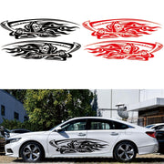 2 PCS/Set D-435 Grim Reaper Pattern Car Modified Decorative Sticker(Blue)