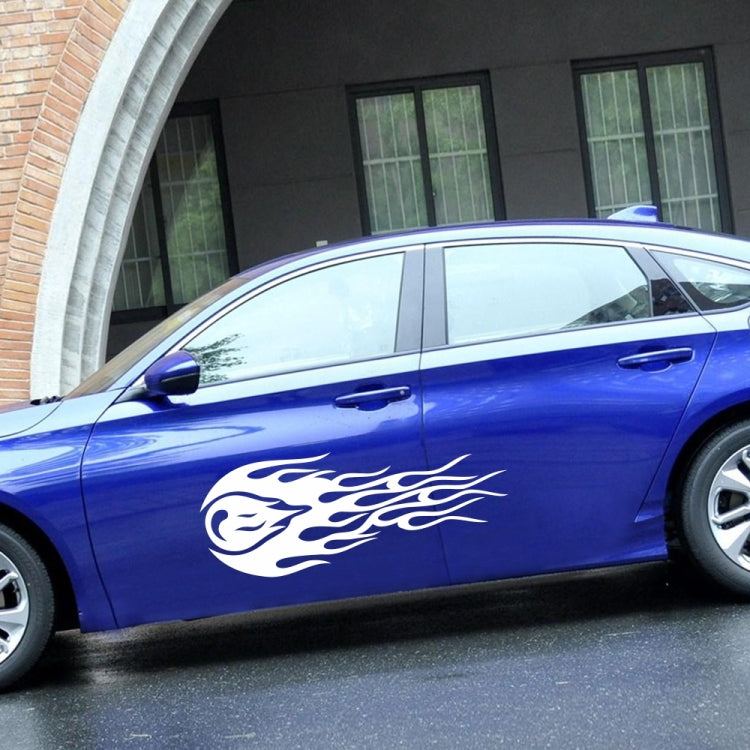 D-451 Car Modified Side Door Front Rear Bumpers Rearview Mirror Decorative Sticker(White) - Decorative Sticker by PMC TechLife | Online Shopping South Africa | PMC TechLife | Buy Now Pay Later Mobicred