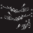D-462 Butterfly Loves Flowers Pattern Car Modified Decorative Sticker(White) - Decorative Sticker by PMC TechLife | Online Shopping South Africa | PMC TechLife | Buy Now Pay Later Mobicred