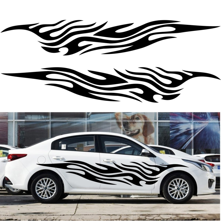 2 PCS/Set D-476 Fire Element Pattern Car Modified Decorative Sticker(Yellow) - Decorative Sticker by PMC TechLife | Online Shopping South Africa | PMC TechLife | Buy Now Pay Later Mobicred