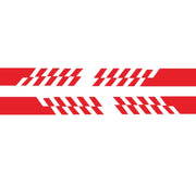 2 PCS/Set D-487 Stripe Pattern Car Modified Decorative Sticker(Red)