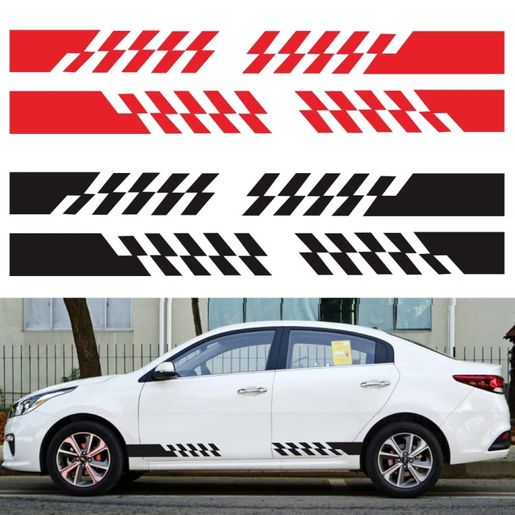2 PCS/Set D-487 Stripe Pattern Car Modified Decorative Sticker(Yellow) - Decorative Sticker by PMC Jewellery | Online Shopping South Africa | PMC Jewellery | Buy Now Pay Later Mobicred